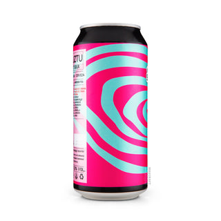 Lateral izquierdo de cerveza Fruit SOUR SALTUS Biluztu 44cl - Catálogo de Mascraft