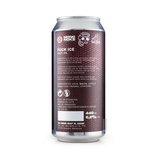 Etiqueta e información Hazy IPA SALTUS Fuck Ice 44cl - Tienda Mascraft
