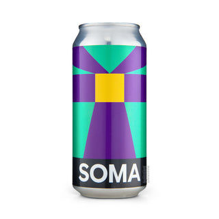 Front view of Hazy IPA SOMA Commuter 44cl craft beer can - Buy at Mascraft