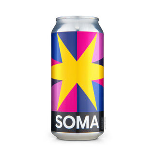 Front view of Hazy IPA SOMA Threshold 44cl craft beer can - Buy at Mascraft