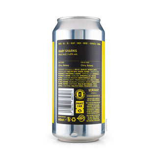 Etiqueta e información Pale Ale VERDANT Baby Sharks 44cl - Tienda Mascraft