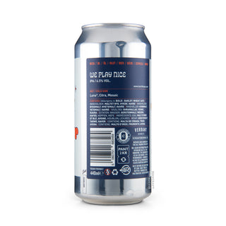 Etiqueta e información Hazy IPA VERDANT We Play Nice 44cl - Tienda Mascraft