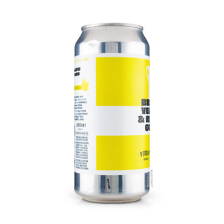 Lateral izquierdo IPA VERDANT & RIVINGTON Bright Yellow And Really Good 44cl - Catálogo Mascraft