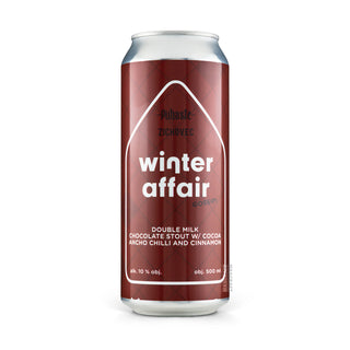 Cerveza Imperial Stout ZICHOVEC & PÜHASTE Winter Affair Gossip 50cl vista frontal - Comprar en Mascraft