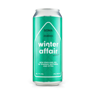 Cerveza NEIPA ZICHOVEC & SOMA Winter Affair Gossip 50cl vista frontal - Comprar en Mascraft