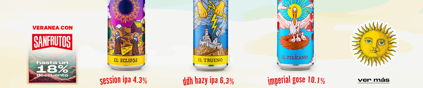 Veranea con cerveza sanfrutos en mascraft